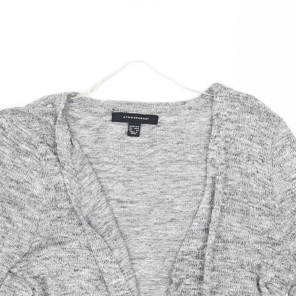 Atmosphere Womens Grey  Knit Cardigan Jumper Size 10