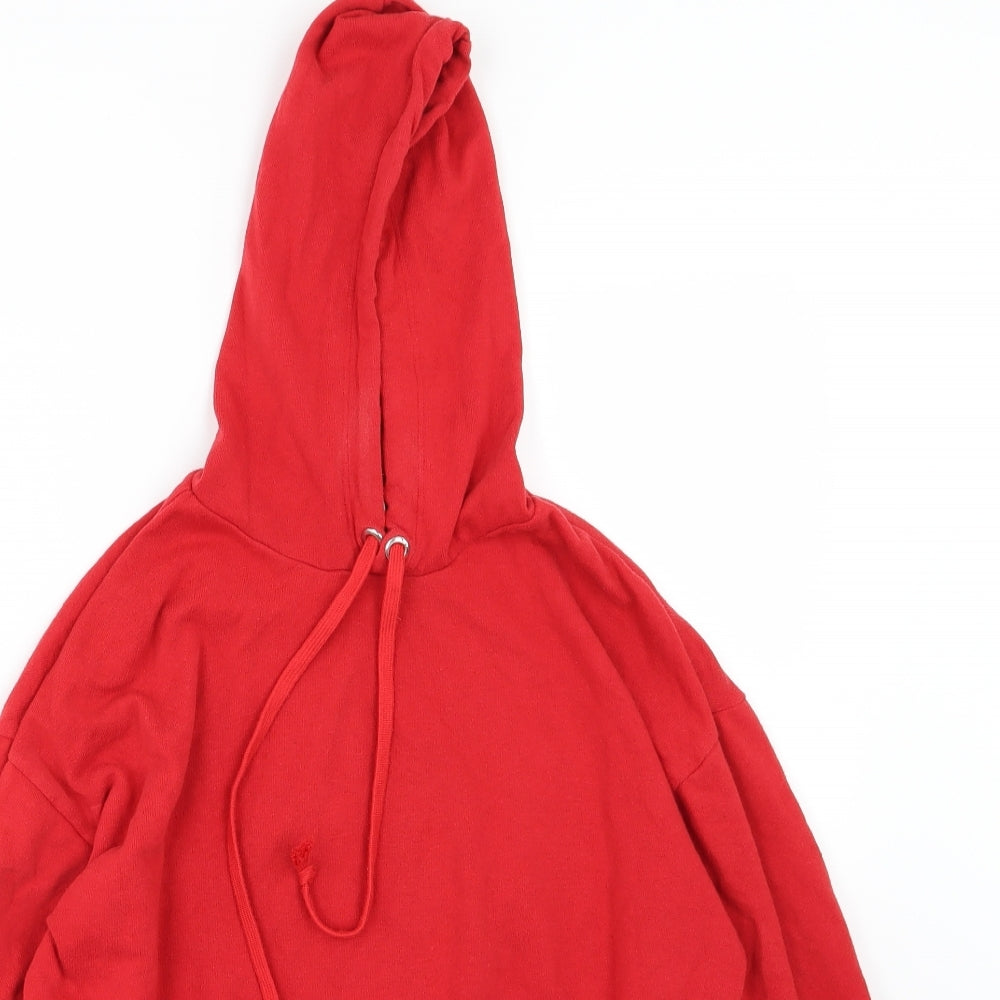 Womens UK Size XS Divided by H&M Red Pullover Hoodie
