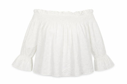 Womens UK Size 8 Select White Basic Blouse