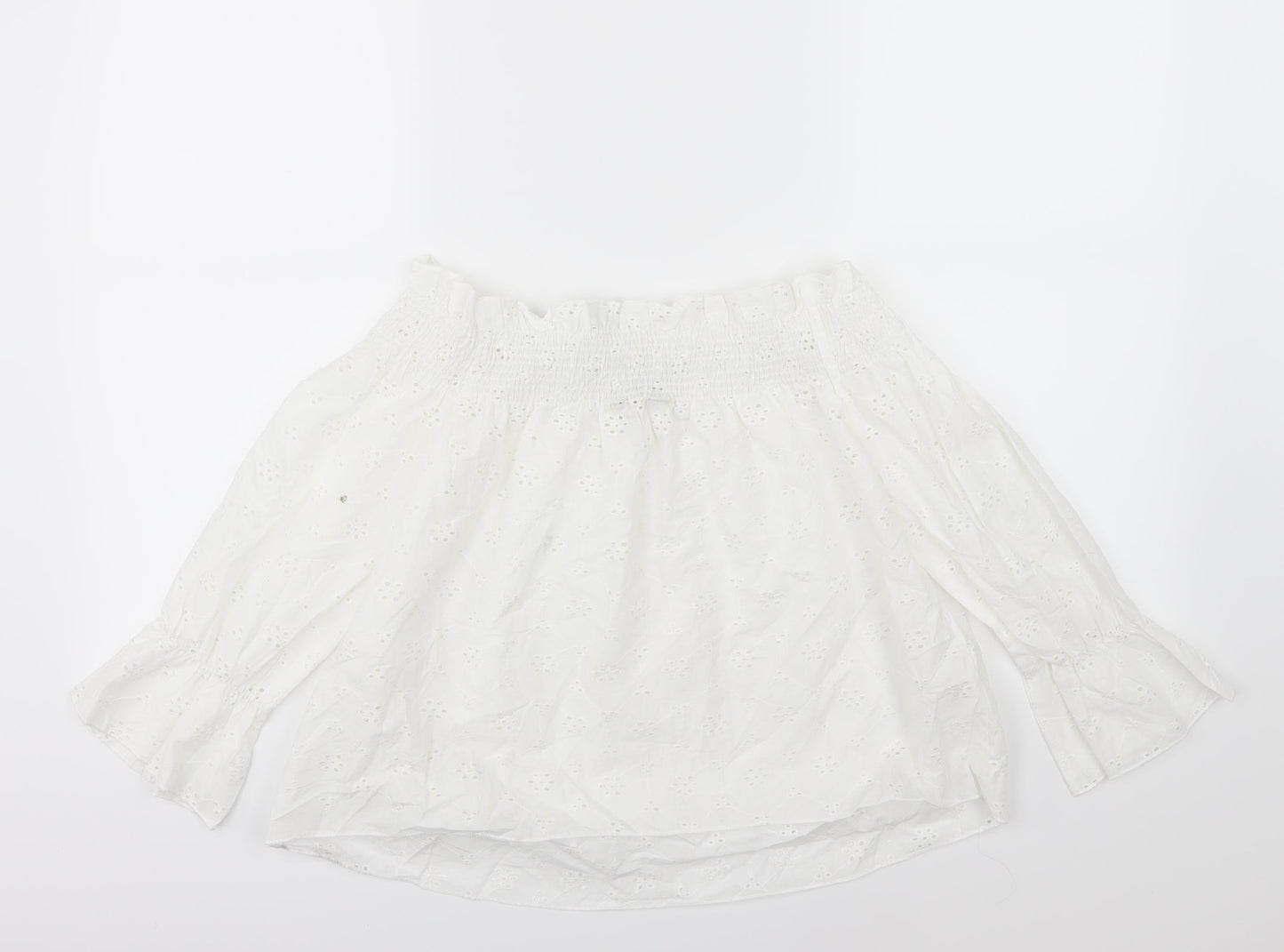 Womens UK Size 8 Select White Basic Blouse