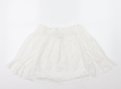 Womens UK Size 8 Select White Basic Blouse