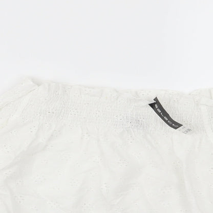 Womens UK Size 8 Select White Basic Blouse