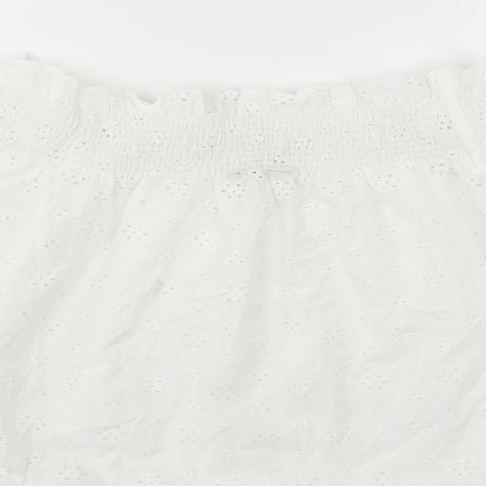 Womens UK Size 8 Select White Basic Blouse
