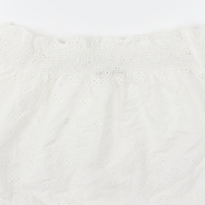 Womens UK Size 8 Select White Basic Blouse