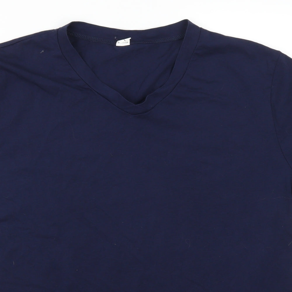 Preworn Mens Blue    T-Shirt Size L