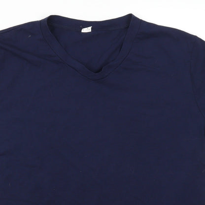 Preworn Mens Blue    T-Shirt Size L