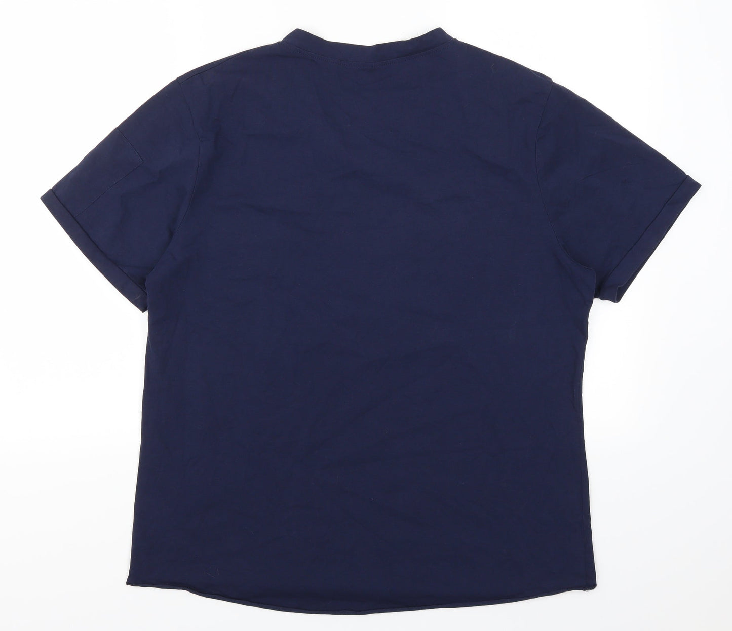 Preworn Mens Blue    T-Shirt Size L