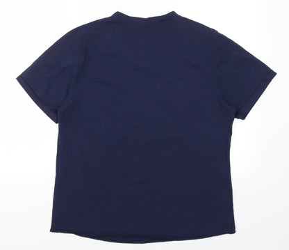 Preworn Mens Blue    T-Shirt Size L
