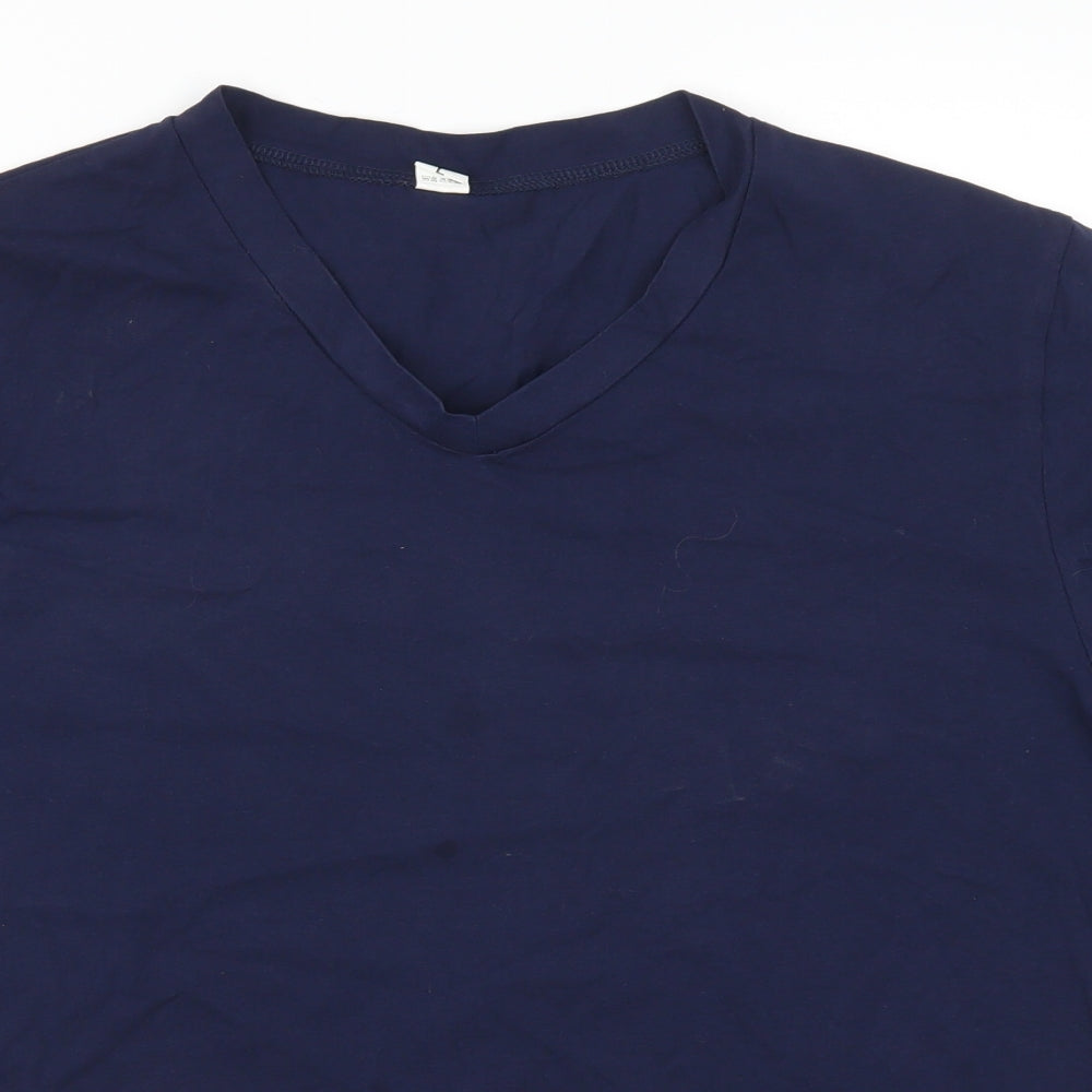 Preworn Mens Blue    T-Shirt Size L