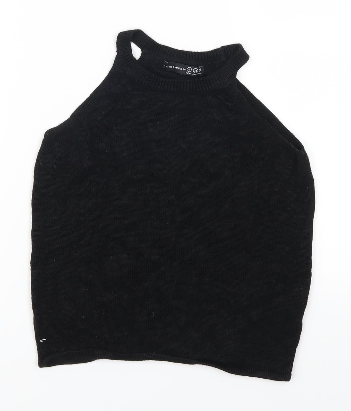 Womens UK Size 6 Atmosphere Black Basic Tank