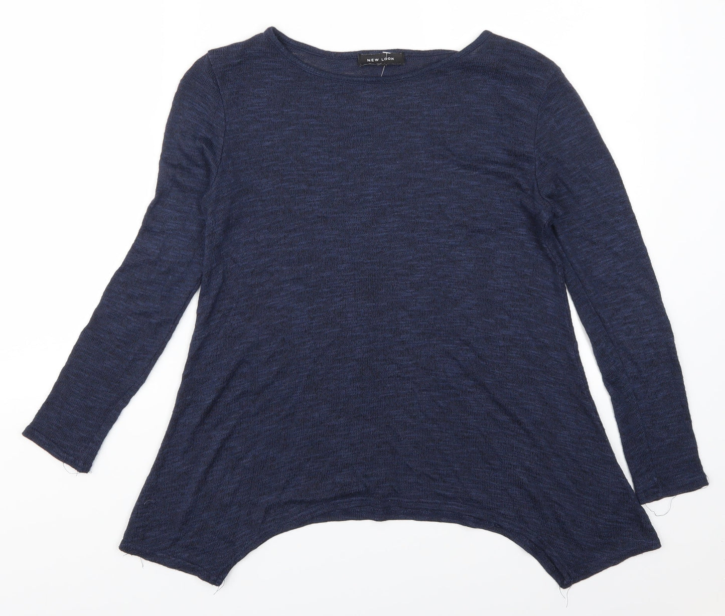 Womens UK Size 10 New Look Blue Basic T-Shirt
