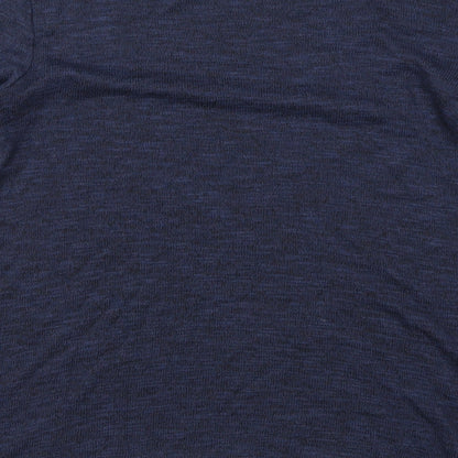 Womens UK Size 10 New Look Blue Basic T-Shirt