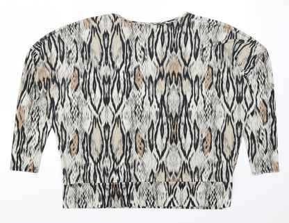 Womens UK Size L Preworn Beige  T-Shirt
