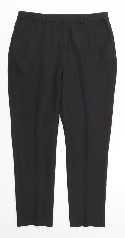 Womens UK Size 12 Papaya Regular Fit  Black Trousers