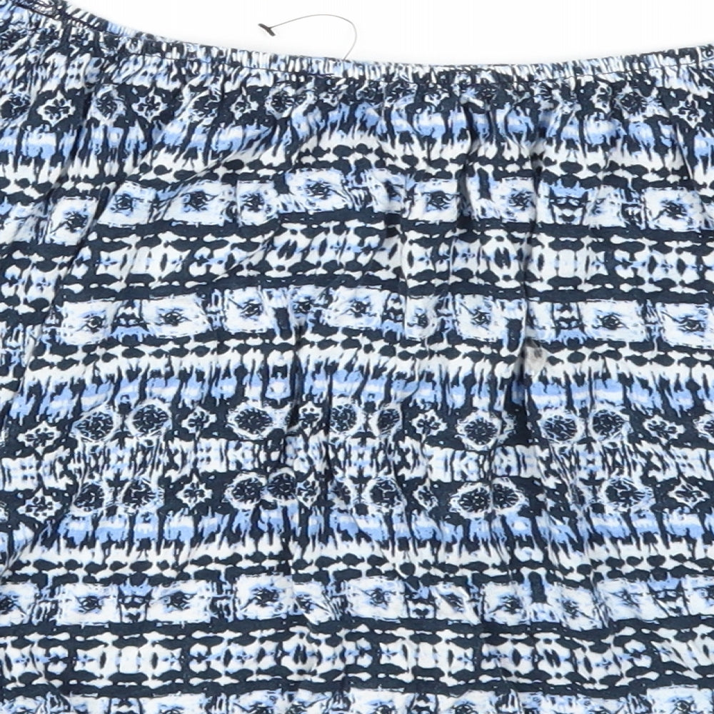 Womens UK Size 12 Atmosphere Blue Basic T-Shirt