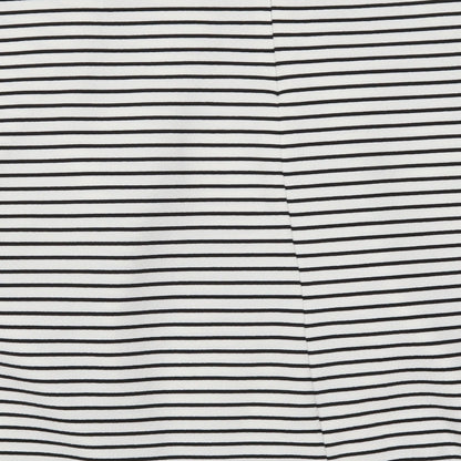 New Look Womens White Striped  Skater Skirt Size 14