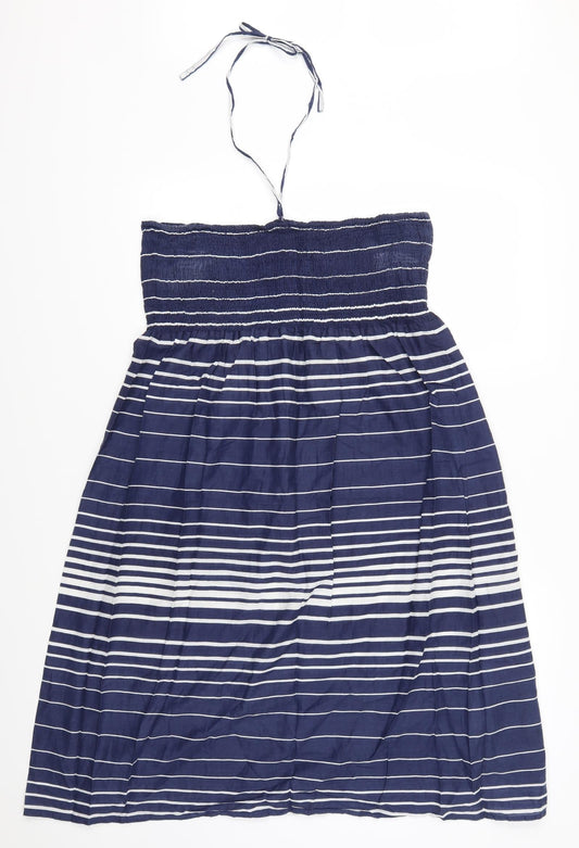 BHS Womens Blue Striped  Fit & Flare  Size 14