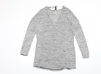 H&M Womens Grey   Cardigan Jumper Size S