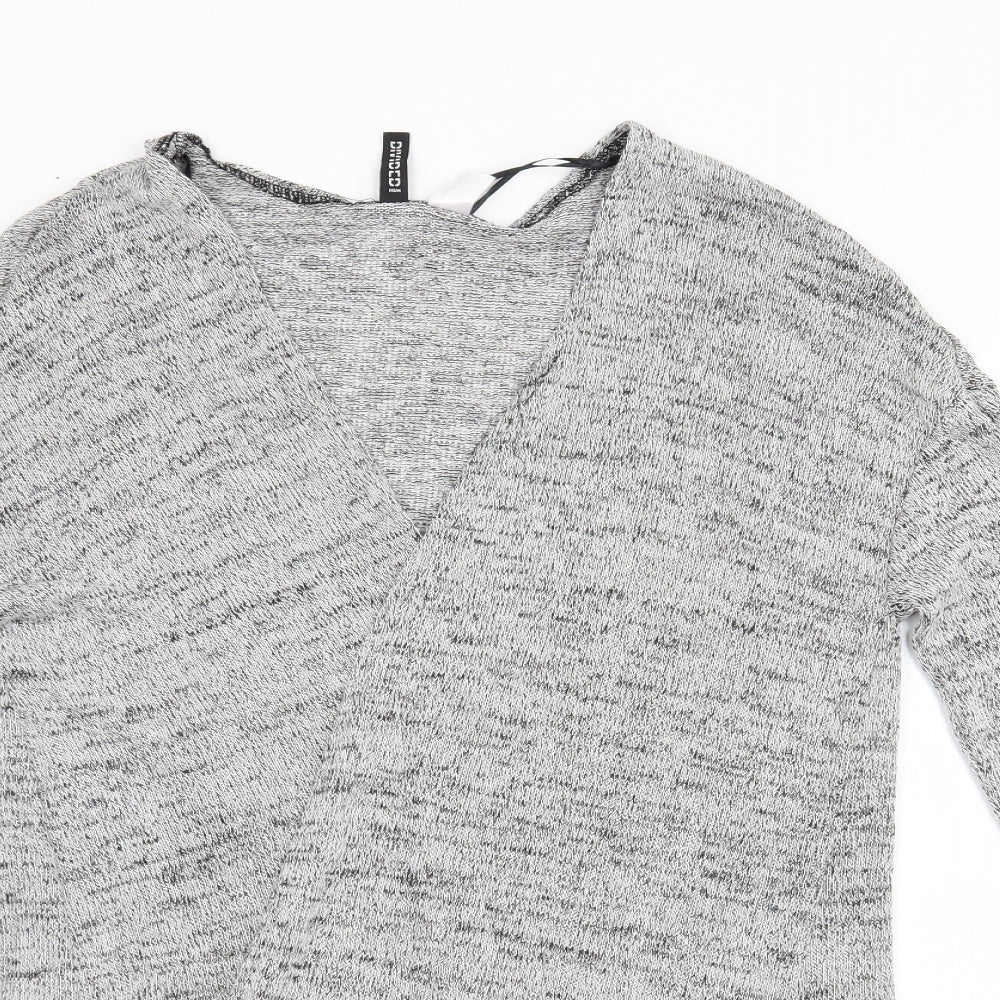H&M Womens Grey   Cardigan Jumper Size S