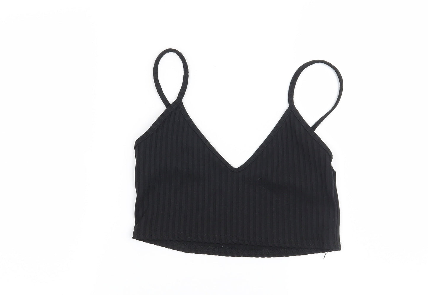 Miss Pap Womens Black   Basic T-Shirt Size 10