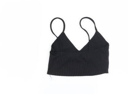 Miss Pap Womens Black   Basic T-Shirt Size 10