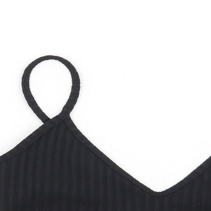 Miss Pap Womens Black   Basic T-Shirt Size 10