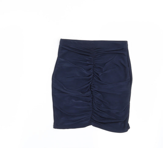 Missguided Womens Blue   Mini Skirt Size 6