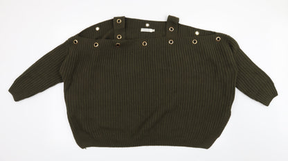 Preworn Womens Green   Pullover Jumper One Size