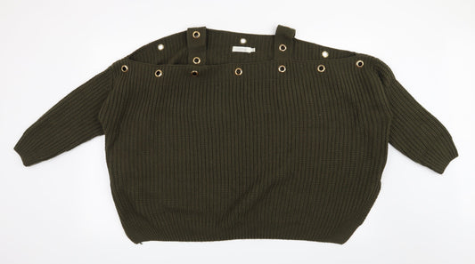 Preworn Womens Green   Pullover Jumper One Size