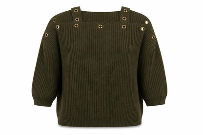 Preworn Womens Green   Pullover Jumper One Size
