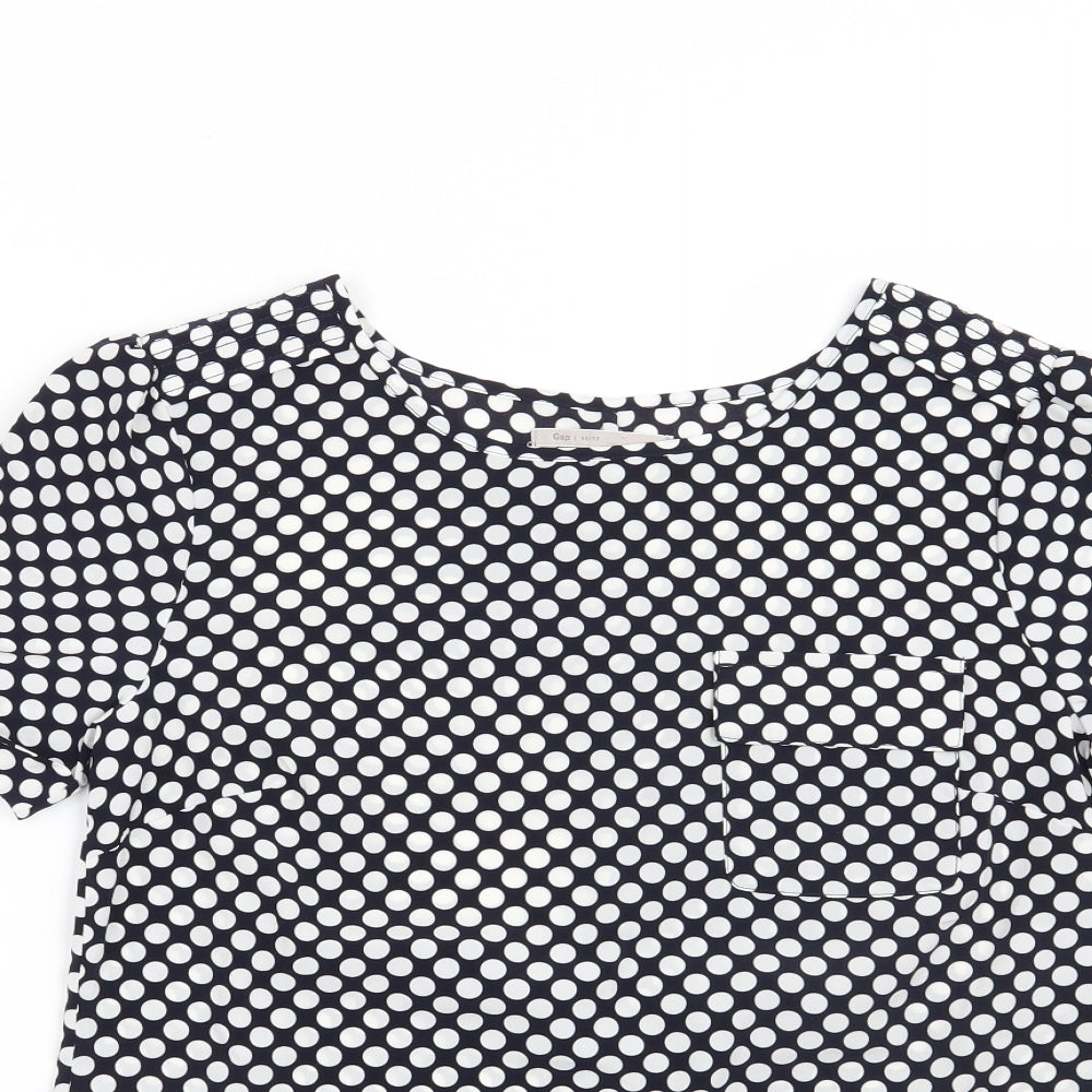 Womens UK Size XS Gap Blue Basic Blouse