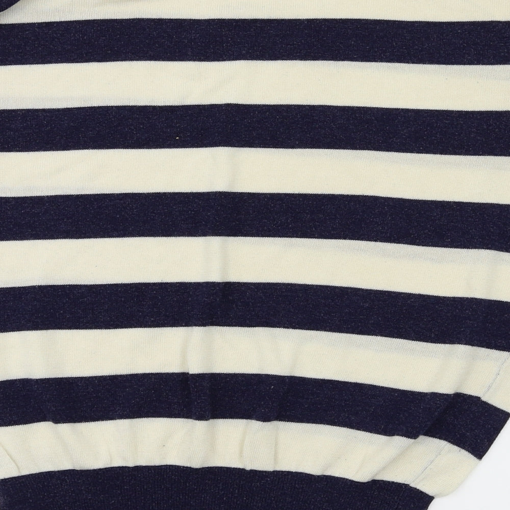 Primark Womens Blue Striped  Basic T-Shirt Size 12