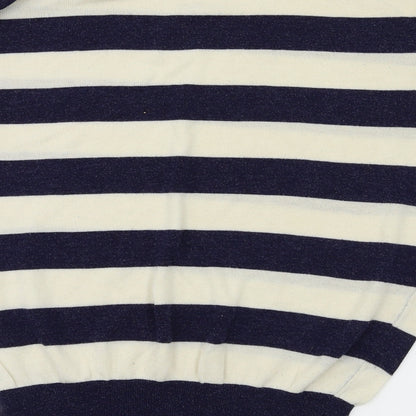 Primark Womens Blue Striped  Basic T-Shirt Size 12
