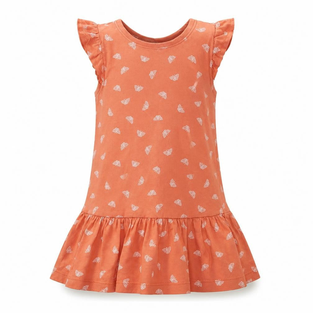 Front view of basic needs Orange Fit & Flare, size 18-24, Months