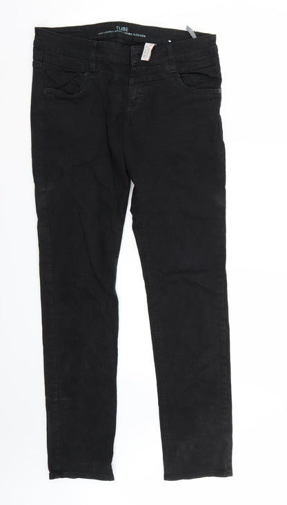 Womens UK Size 38 St oliver Regular Fit Straight Black Jeans