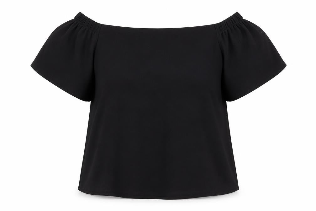 Womens UK Size 6 Newlook Black Basic Blouse