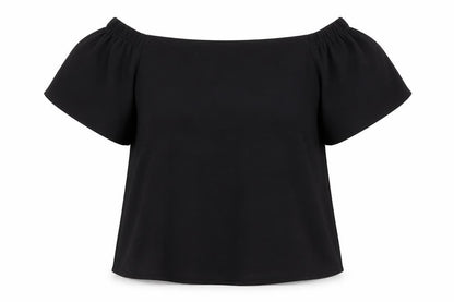 Womens UK Size 6 Newlook Black Basic Blouse