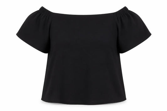 Womens UK Size 6 Newlook Black Basic Blouse