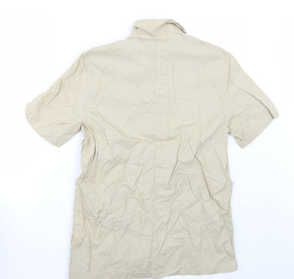 Riverisland Mens Beige    Button-Up Size M