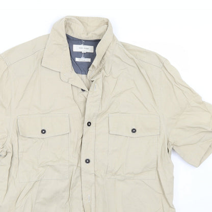Riverisland Mens Beige    Button-Up Size M