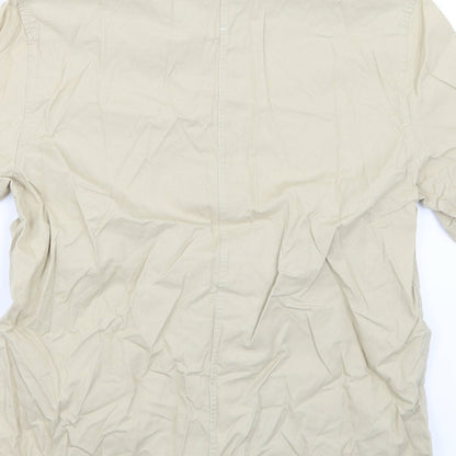 Riverisland Mens Beige    Button-Up Size M