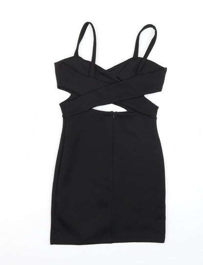 Topshop Womens Black   A-Line  Size 8