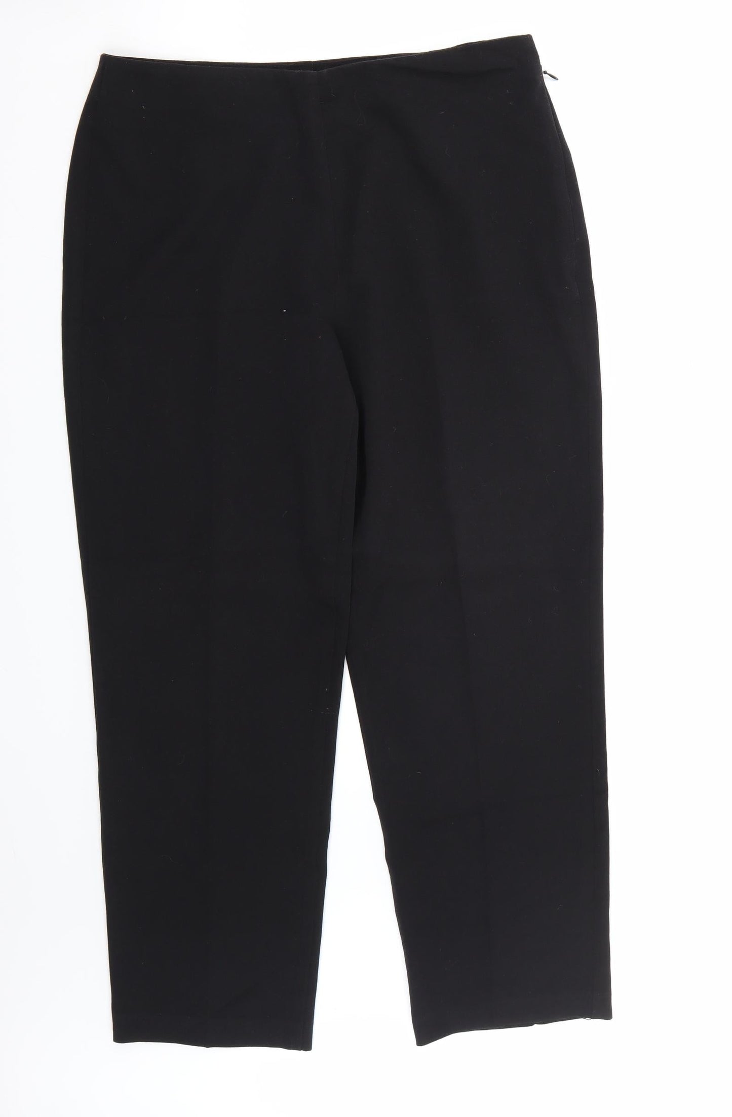 Womens UK Size 12 Marks and Spencer Regular Fit  Black Trousers