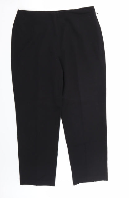 Womens UK Size 12 Marks and Spencer Regular Fit  Black Trousers