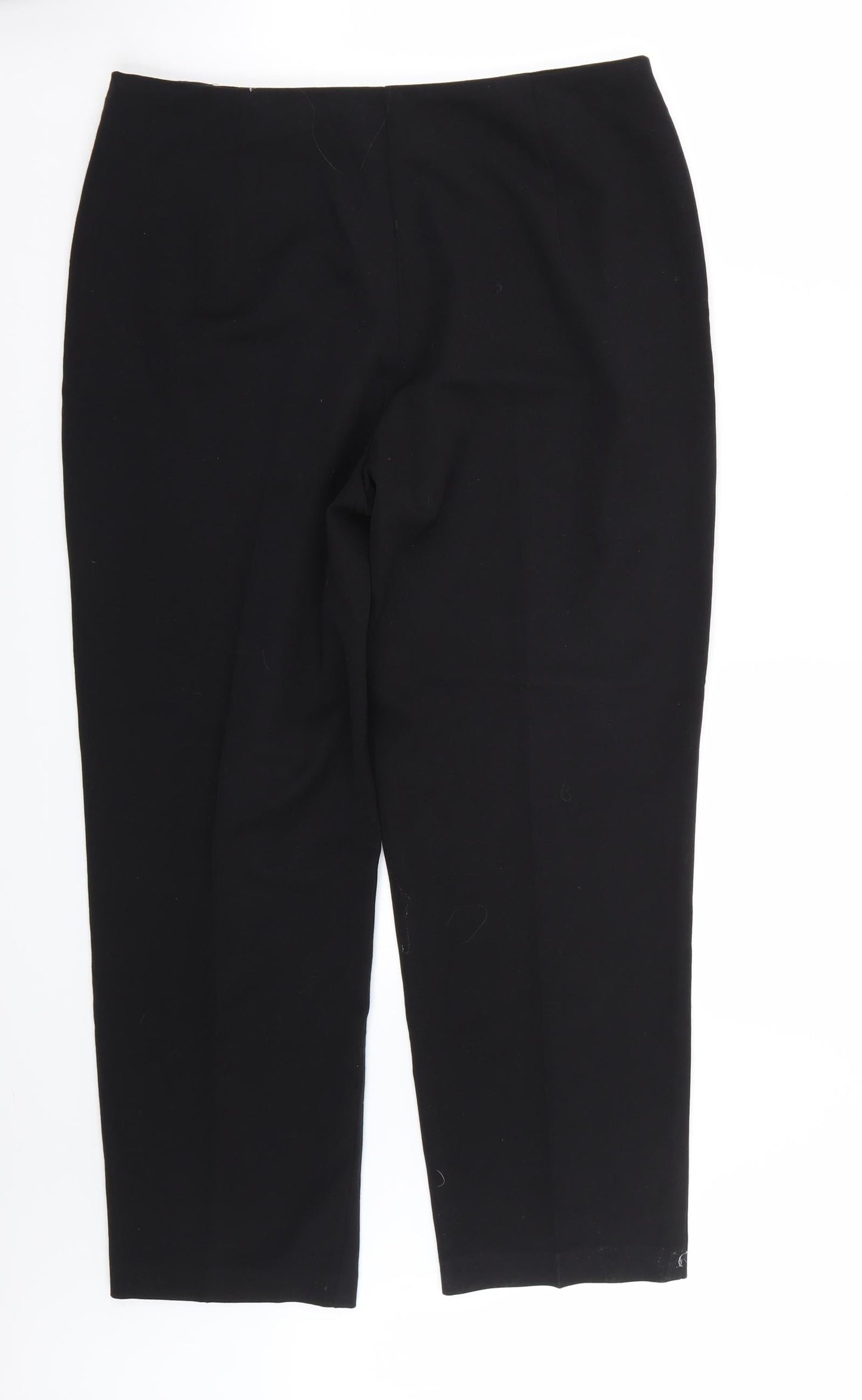 Womens UK Size 12 Marks and Spencer Regular Fit  Black Trousers