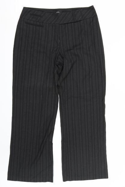 Womens UK Size 12 Marks and Spencer Regular Fit  Black Trousers