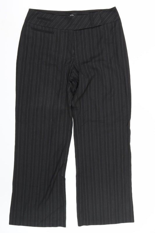 Womens UK Size 12 Marks and Spencer Regular Fit  Black Trousers