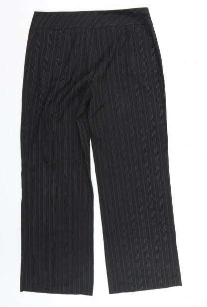 Womens UK Size 12 Marks and Spencer Regular Fit  Black Trousers