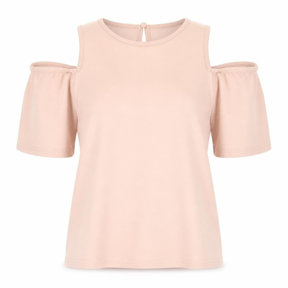 Womens UK Size 14 newlook Pink Basic T-Shirt