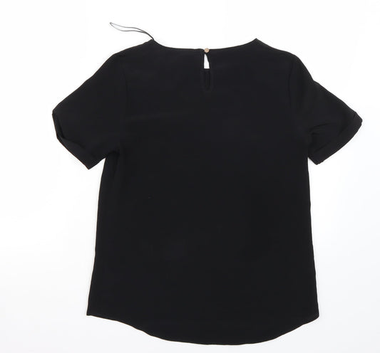 Primark Womens Black   Basic T-Shirt Size 6